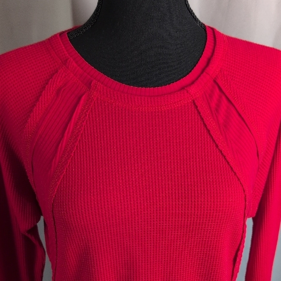 Vibrant Red Long Sleeve Top - Picture 5 of 7